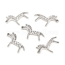 Alloy Pendants, Horse, Antique Silver, Lead Free and Cadmium Free, 26x18x1mm