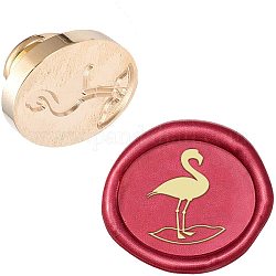 PandaHall Flamingo Sealing Stamp Head, Vintage Retro Animal Wax Seal Stamp Head for Envelope Party Invitation Wine Packages Birthday Embellishment Gift Decoration