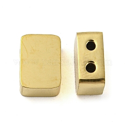 Ионное покрытие (ip) 304 многожильные звенья из нержавеющей стали, прямоугольные, золотые, 6x8.5x4 мм, отверстие : 1.2 мм