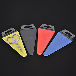 PVC Scissor Protective Cover, Triangle, Random Single Color or Random Mixed Color, 150x70mm