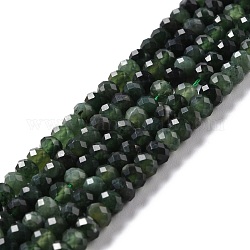 Brins de perles de jade naturel canada, facette, rondelle, 5.5x4mm, Trou: 0.8mm, Environ 98 pcs/chapelet, 15.35'' (39 cm)