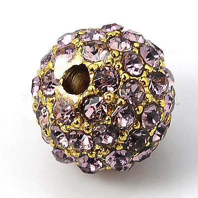 Legierung Strass Perlen&nbsp;RB-A034-10mm-A10G-1