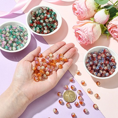 100шт хрустящие стеклянные бусины&nbsp;CCG-YW0001-19B-01-1