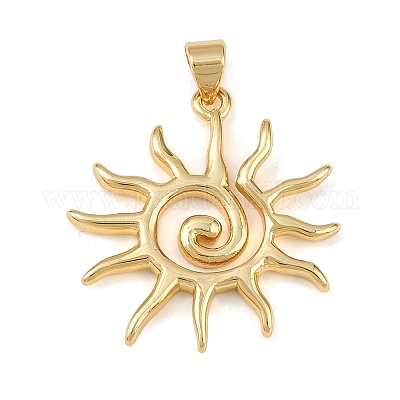 Латунные подвески&nbsp;KK-P341-01B-G-1