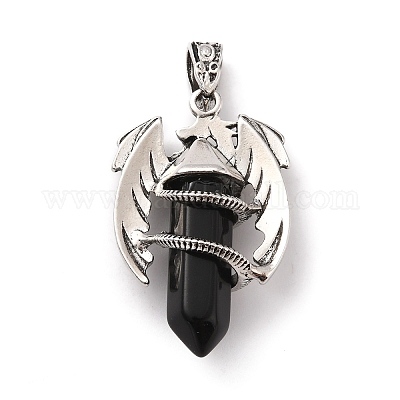 Подвески из натурального обсидиана G-B042-04P-55-1