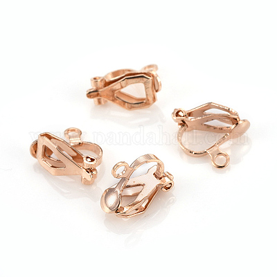 Risultati di orecchini a clip in ottone&nbsp;X-KK-F777-02LG-1