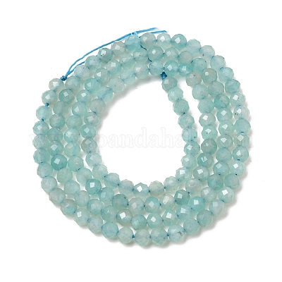 Природных амазонит бисер нитей&nbsp;G-F509-25-3mm-1