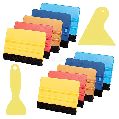Wholesale Olycraft 12Pcs 6 Style Plastic Squeegee & Putty Knife Set 