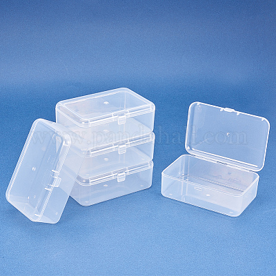 1set 12pcs Clear Plastic Jewelry Box  Small Pill Beads Storage Containers 