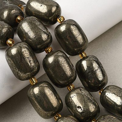 Природного пирита бисер нитей&nbsp;G-Z131-D01-01-1