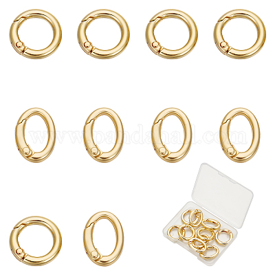 5 Breloques Rondes Laiton 34mm PandaHall - Pour Estampage Et Création Bijoux DIY