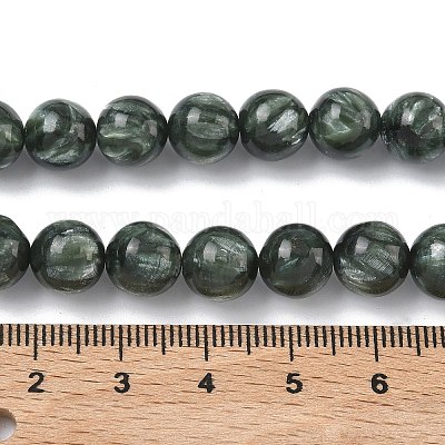 Природные SERAPHINITE нитей бисера&nbsp;G-C270-O01-07-1