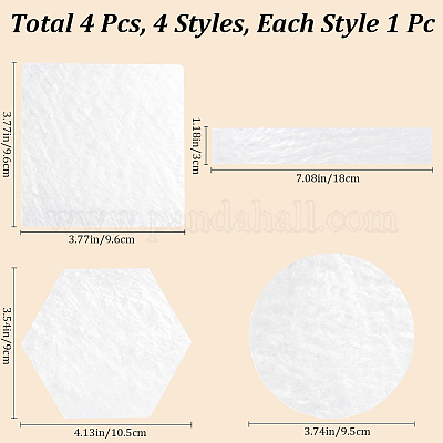 4 шт. 4 стиля акриловых цветных палитровых досок ODIS-CN0001-03-1