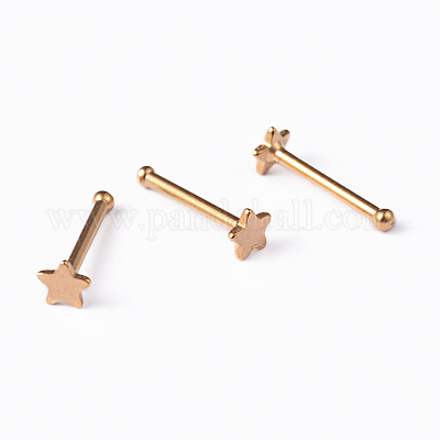 Wholesale Star 304 Stainless Steel Nose Studs Nose Piercing Jewelry Pandahall Com