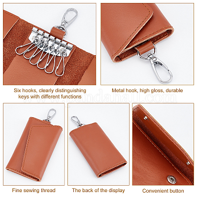 1PC Organizer Your Keys with this Stylish Mini leather Key Holder