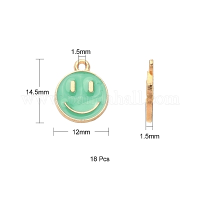 18шт 9 цвета сплава эмаль подвески&nbsp;ENAM-YW0001-97-1