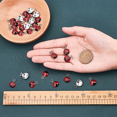 30 шт. Подвески из сплава с эмалью ENAM-SC0002-13-1