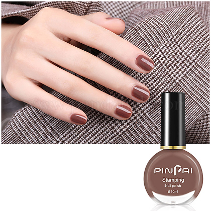 10mlの環境に優しいマニキュア マニキュアをはずす ネイルアートアクセサリー サドルブラウン 3 7x6 8cmの通販 Jp Pandahall Com