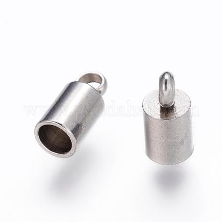 304 Stainless Steel Cord Ends STAS-P162-11-3mm-1