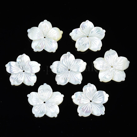 Shell perle bianche naturali SSHEL-N027-131D-01-1