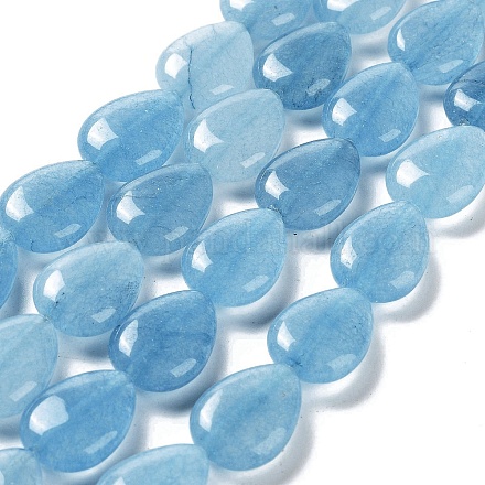 Fili di perle di acquamarina imitazione quarzo naturale G-L242-24-1