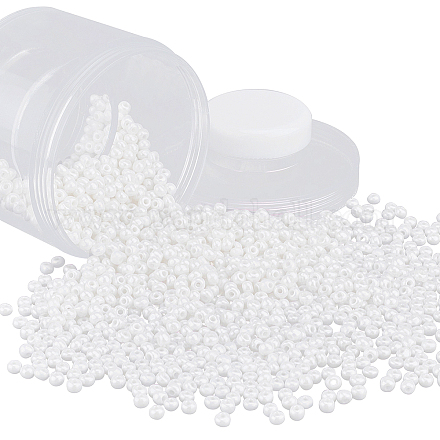 Pandahall 1600pcs cuentas de semillas de vidrio SEED-PH0009-05-1