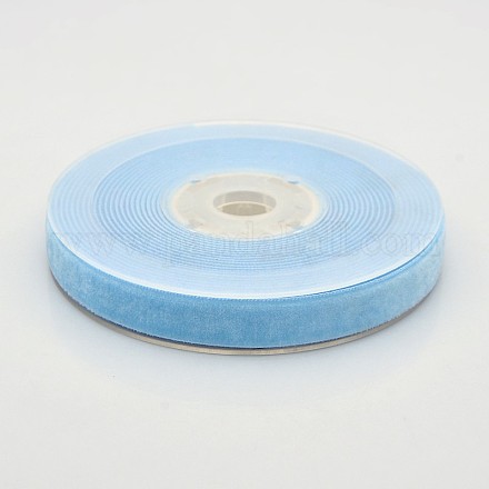 Polyester Velvet Ribbon for Gift Packing and Festival Decoration SRIB-M001-13mm-308-1