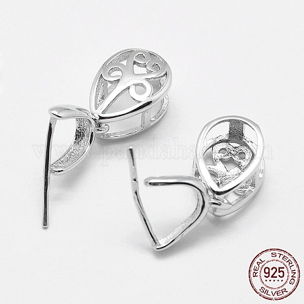 925 gancio per pendente in argento sterling rodiato STER-E050-36P-A-1