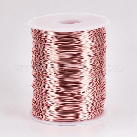 Round Copper Wire for Jewelry Making KK-O102-08RG-1
