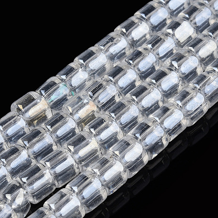 Chapelets de perles en verre transparent X-GLAA-N047-09-E01-1