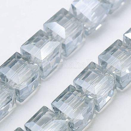 Pearl Luster Plated Crystal Glass Beads Strands EGLA-F016-B01-1
