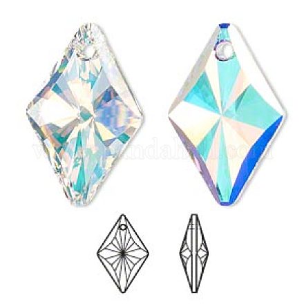 Diamantes de imitación de cristal austriaco 6320-27mm-001AB(U)-1