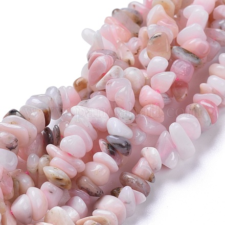 Rosa naturale perline opale fili G-L505-25-1