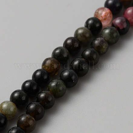 Chapelets de perles en tourmaline naturelle G-F755-01-1