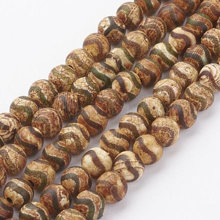 Stile tibetano perline dzi fili G-P220-A02-1