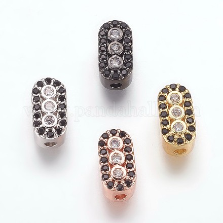 Perles de cubes zircone en laiton  ZIRC-K070-13-1