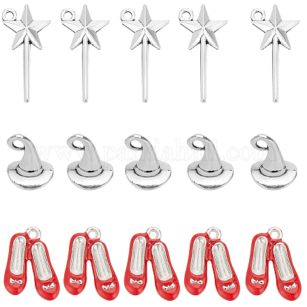 60pcs 3 Arten Legierungsanhänger FIND-SC0010-08-1