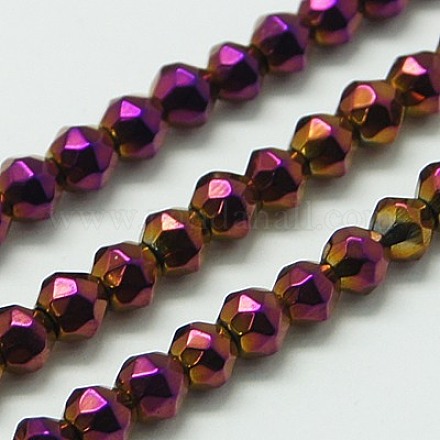 Non magnetici perle ematite sintetico fili G-K015-3mm-06Q-1