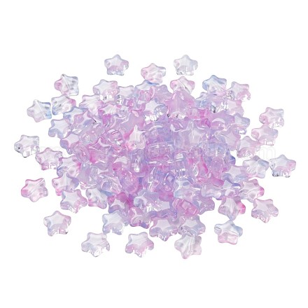 Perles en verre transparentes GLAA-FS0001-02-1