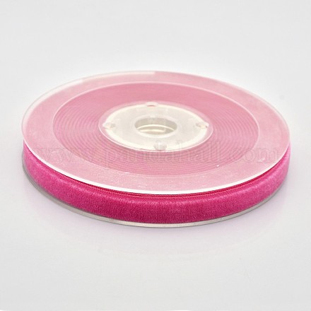 Polyester Velvet Ribbon for Gift Packing and Festival Decoration SRIB-M001-10mm-175-1
