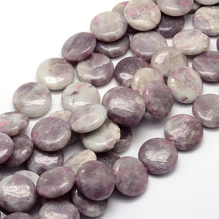 Fili di perle di giada lilla naturale G-L298-01-1
