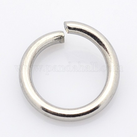 304 Stainless Steel Open Jump Rings STAS-E066-04-5mm-1