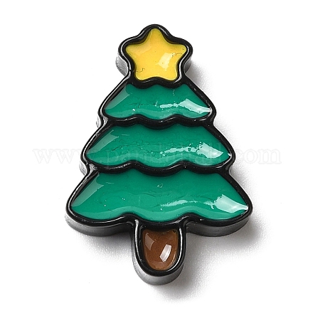 Christmas Opaque Resin Cabochons CRES-D015-02G-1