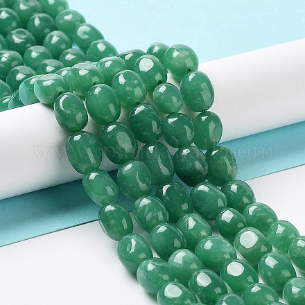 Chapelets de perles de jade naturel G-E614-B01-14-1