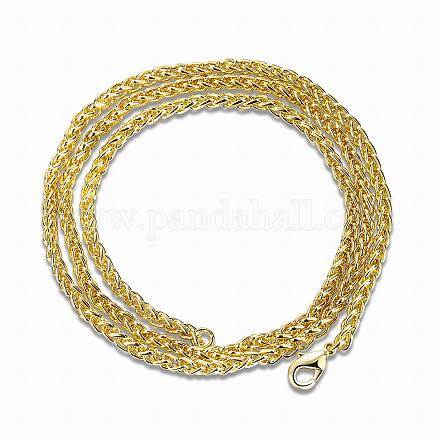 Железа пшеницы ожерелья цепи NJEW-AA00076-82-B-1