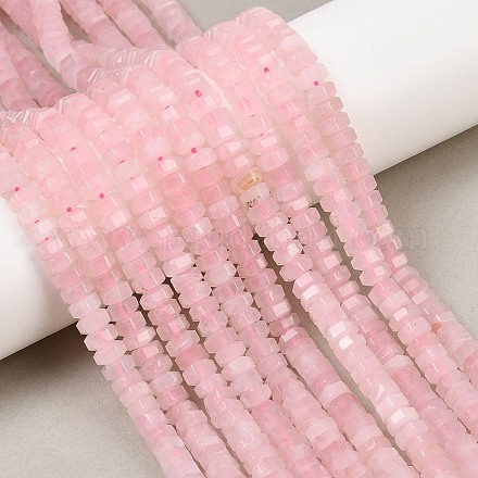 Природного розового кварца нитей бисера&nbsp;G-G317-A20-3X6MM-1