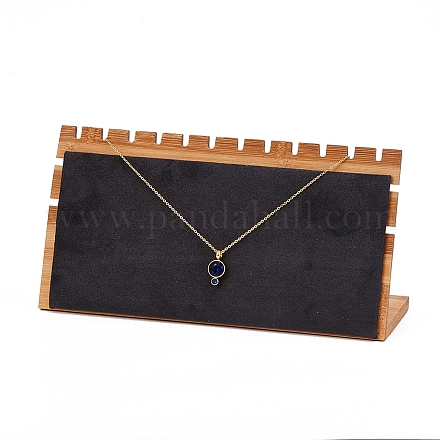 Бамбуковая подставка для ожерелья NDIS-E022-02A-1
