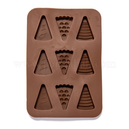 Moldes triangulares de silicona de calidad alimentaria DIY-I061-04-1