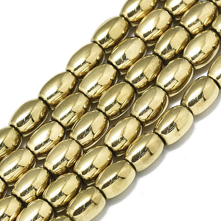 Chapelets de perles en hématite synthétique sans magnétiques G-S352-53B-01-1
