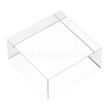 FINGERINSPIRE Clear Polished Acrylic Square Display Block AJEW-WH0245-15C-1
